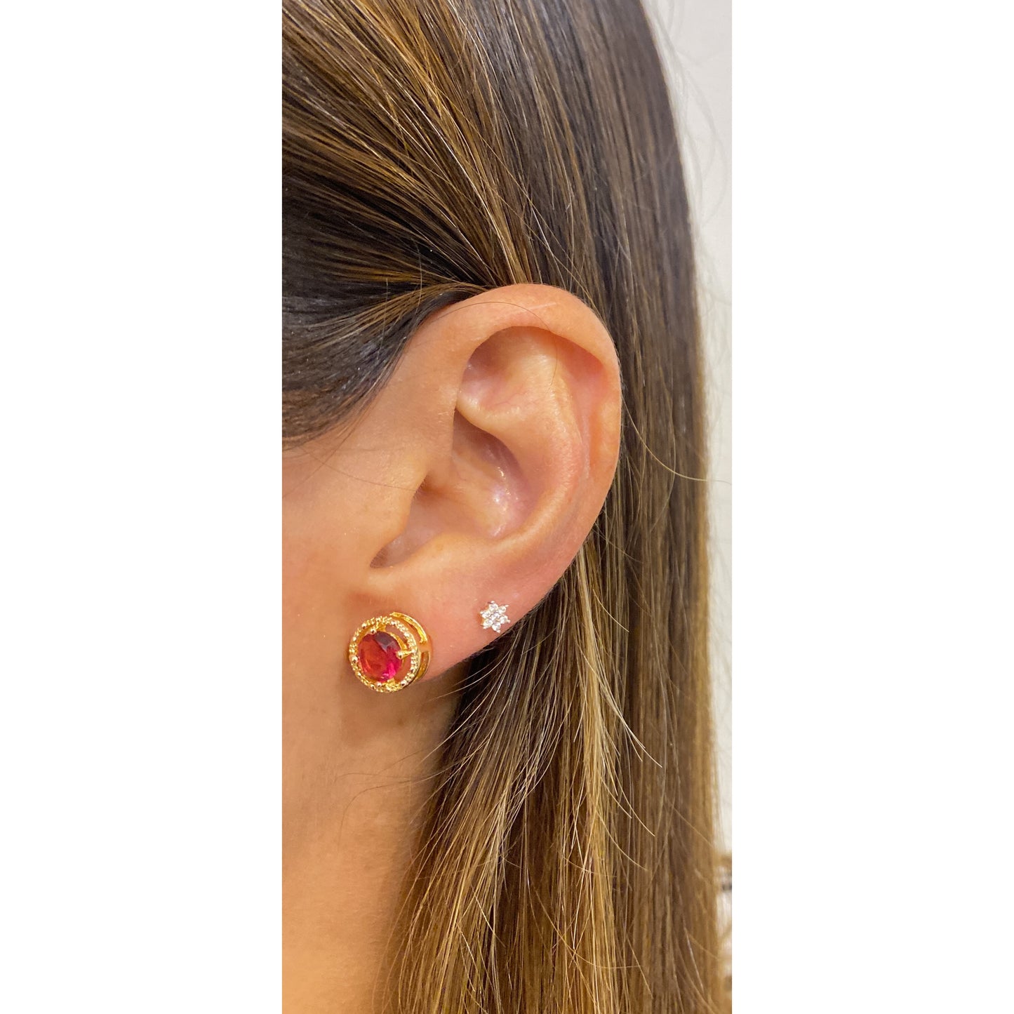 Aretes VADI Color Ruby