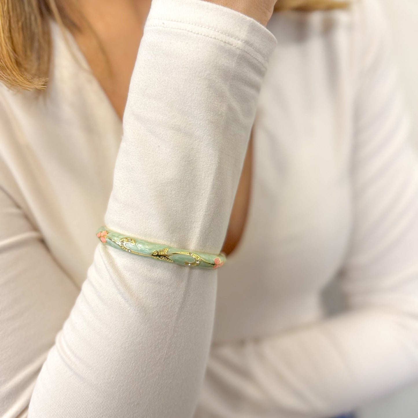 Pulsera Aro LALUR Verde Menta
