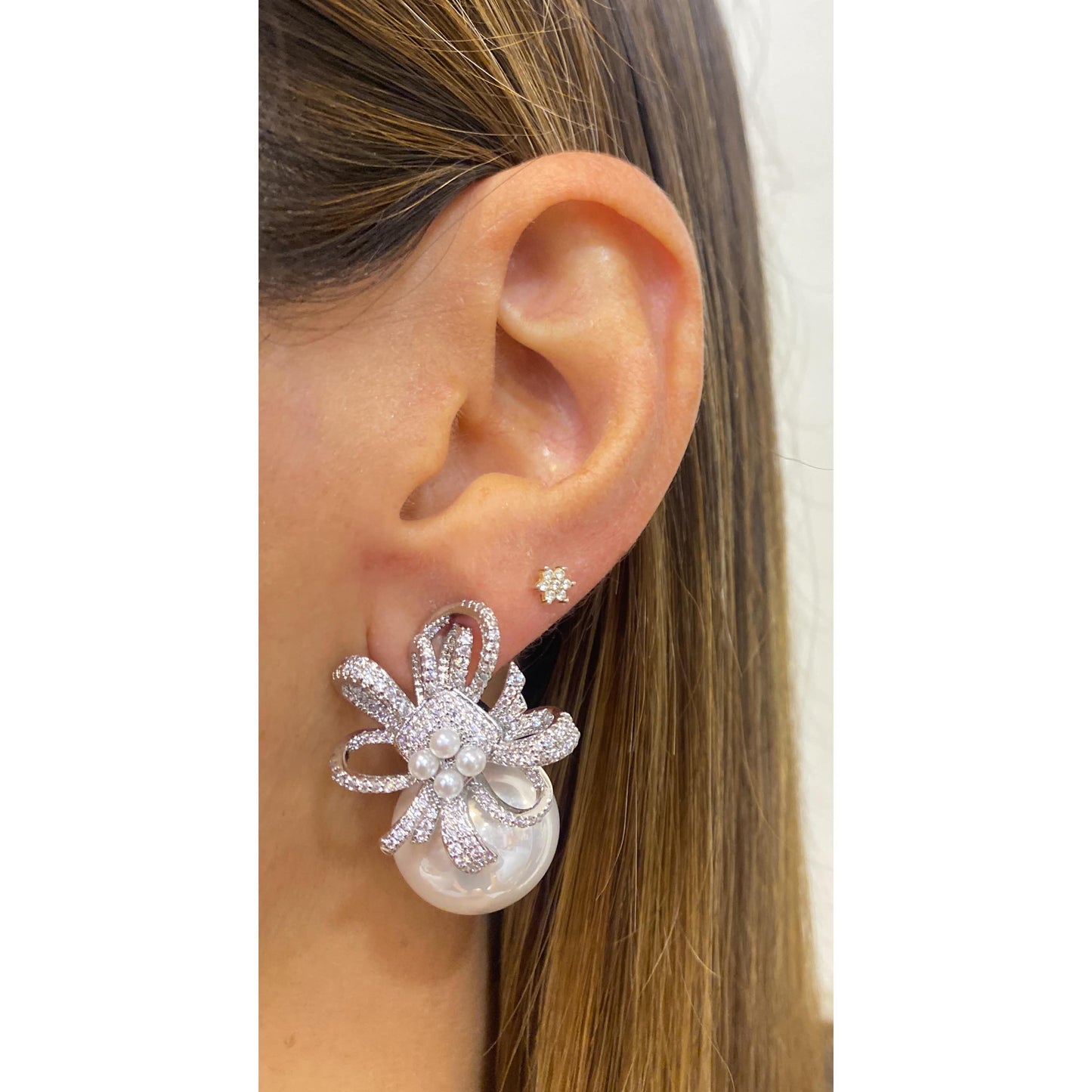 Aretes FAKI Plateados