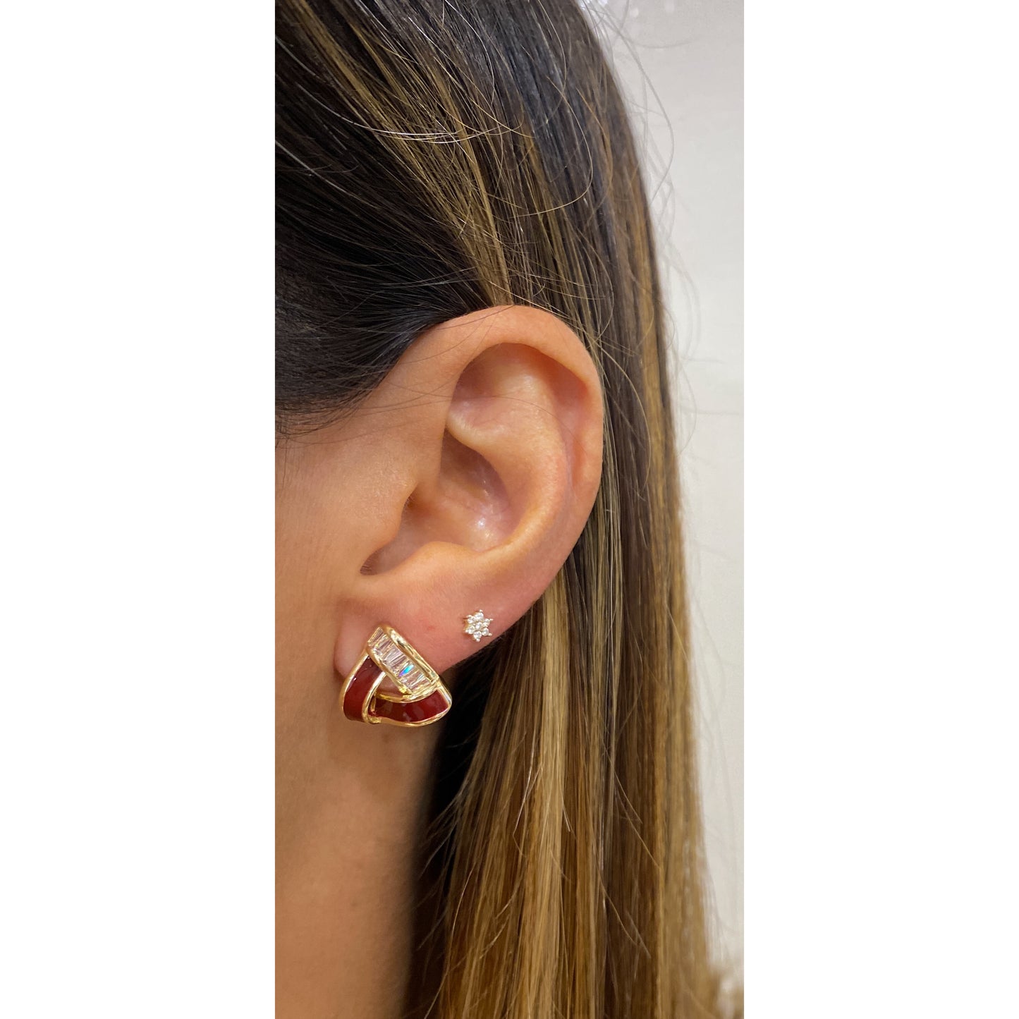 Aretes VADIN Vinotinto