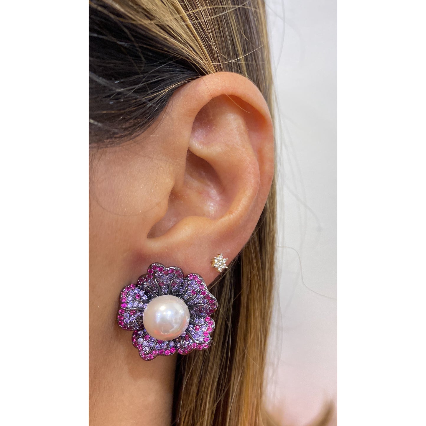 Aretes ANCINE Morado