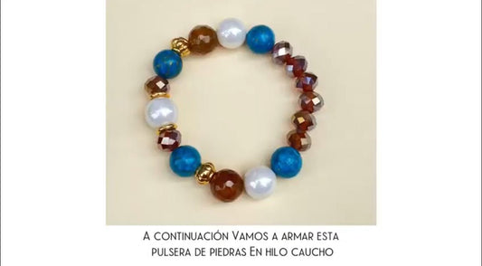 Tutorial ,Como Anudar Pulseras en Hilo Caucho - Oparina