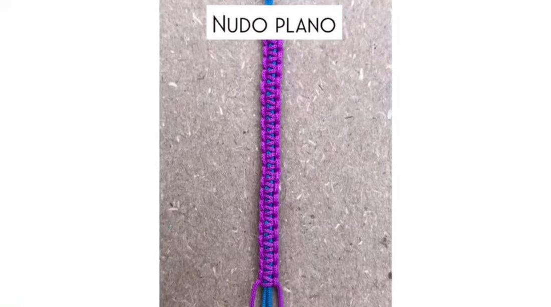 Tutorial Nudo Plano En Macrame - Oparina