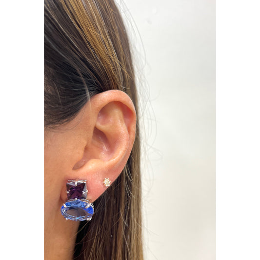 Aretes RIVAP Morado-Azul