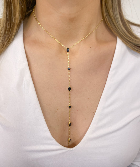 Collar Péndulo SUKIL Dorado-Negro