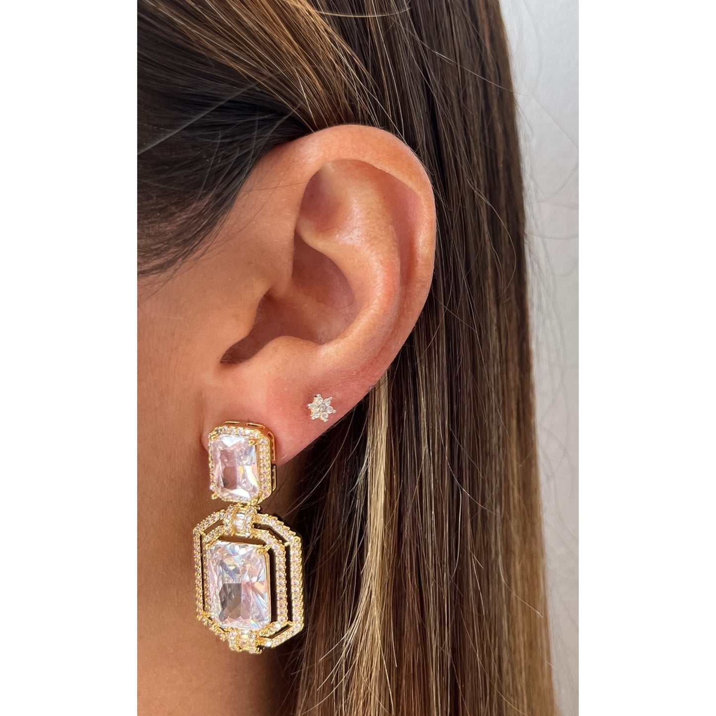 Aretes DURT Clear / Dorado