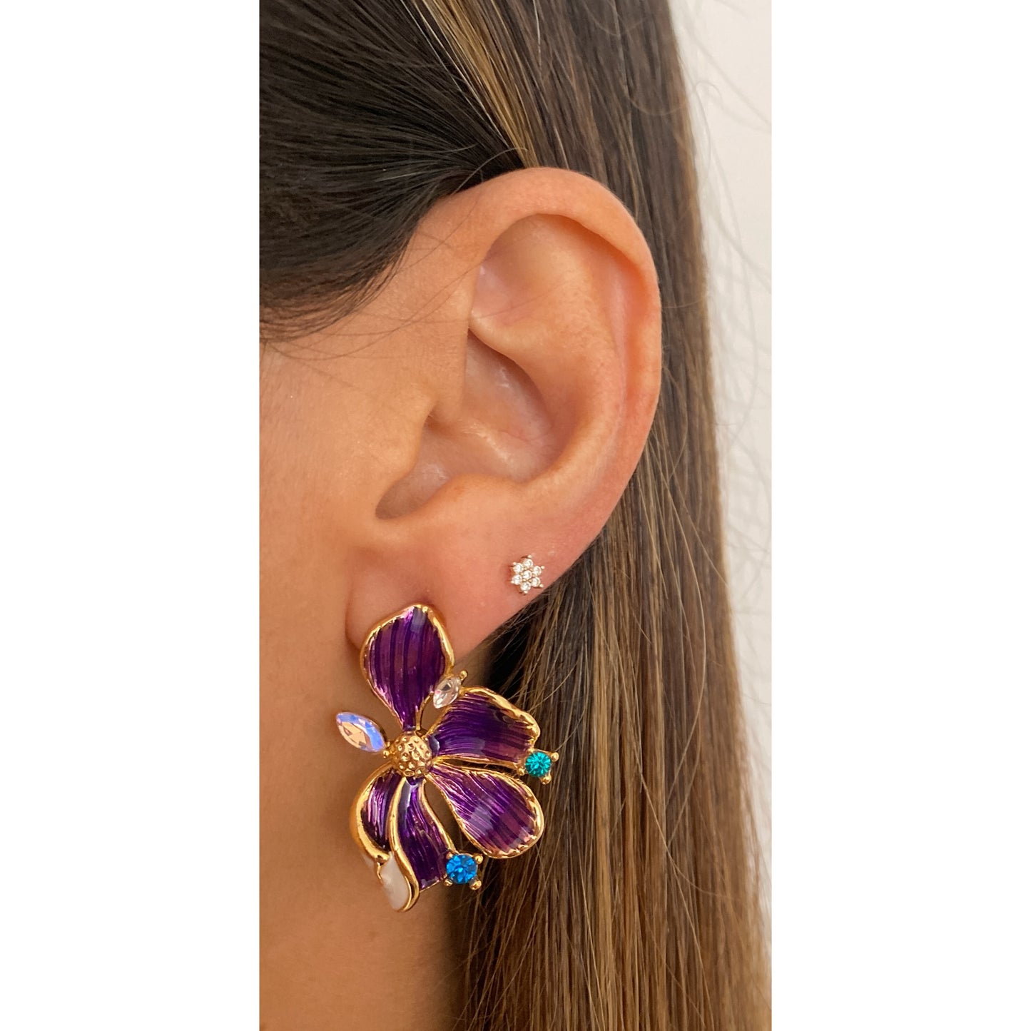 Aretes SANIZU Morado