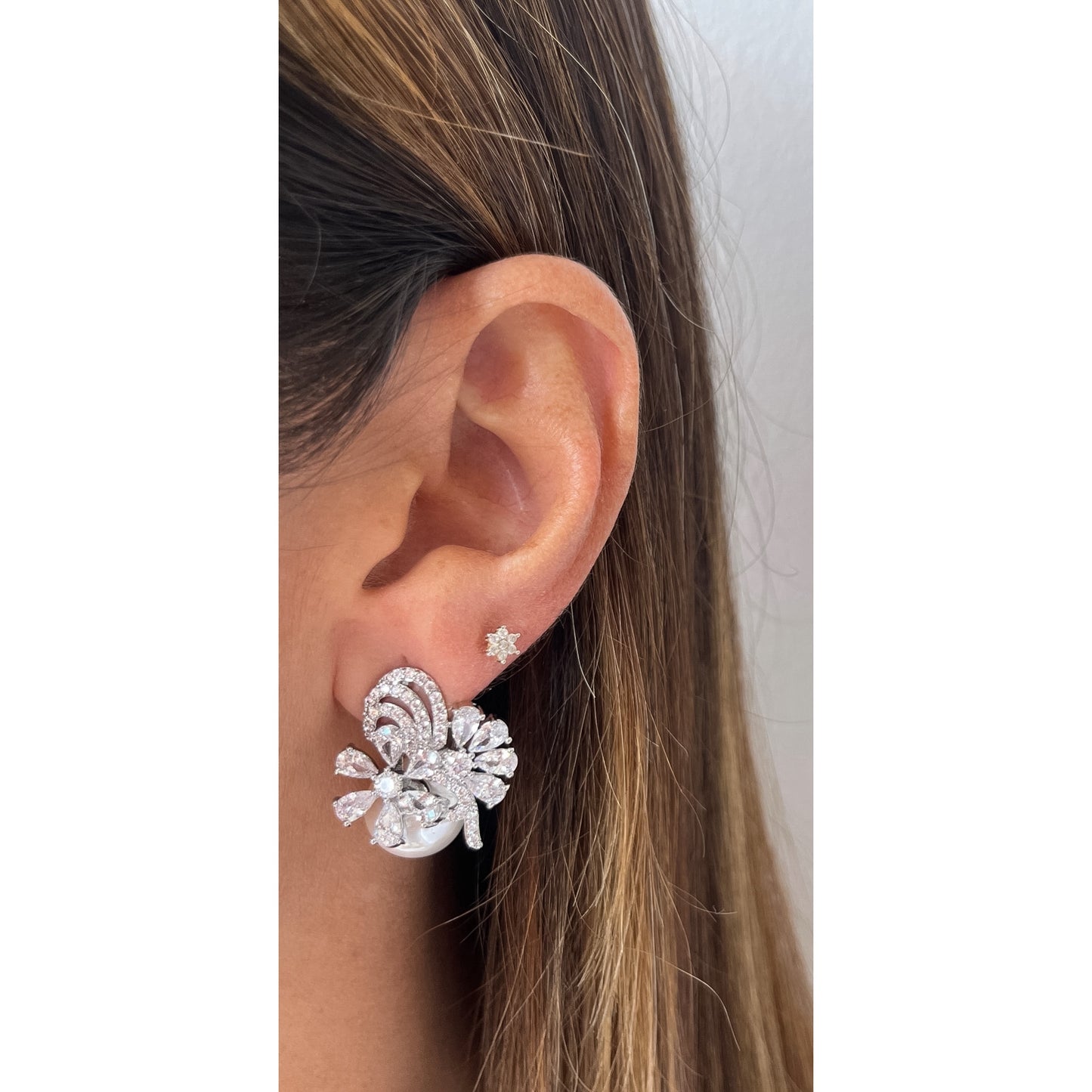 Aretes BIKIR Plateado