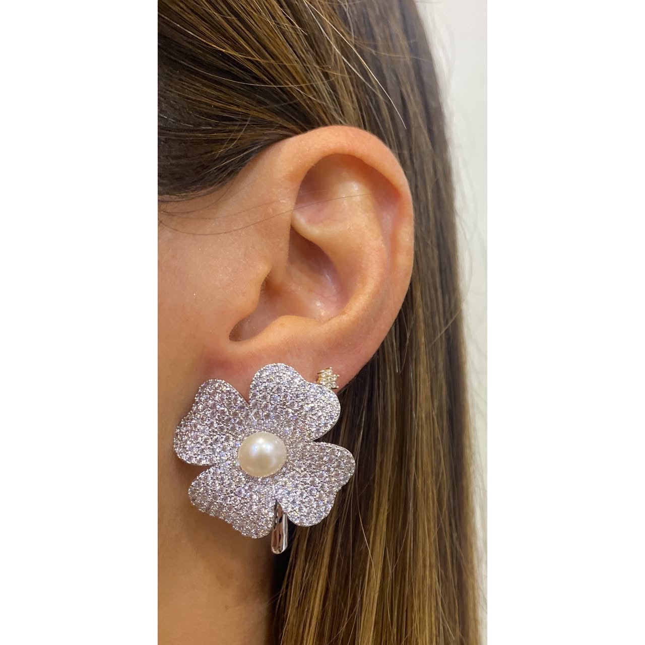 Aretes PALIM Plateados