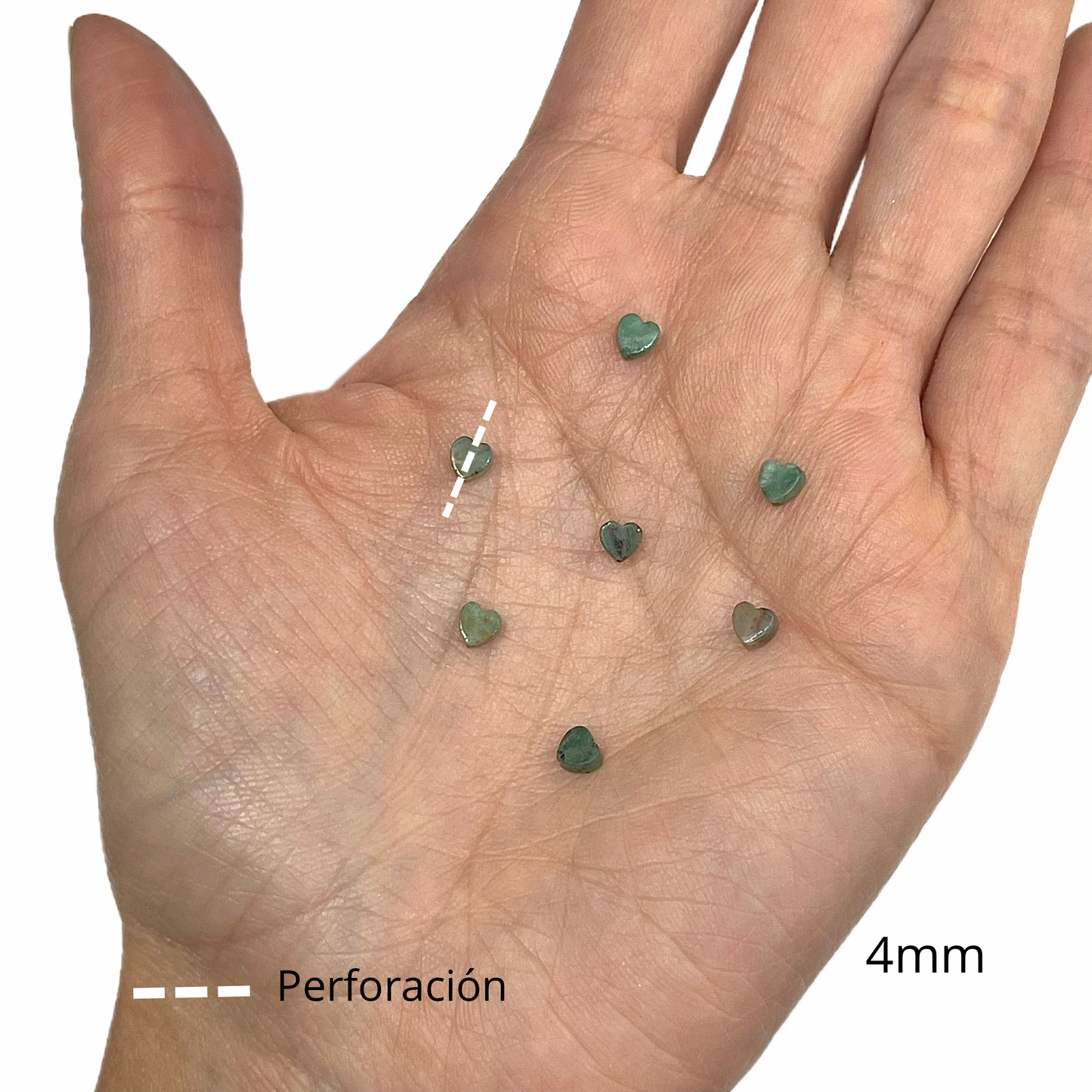 Corazón Jade 4mm