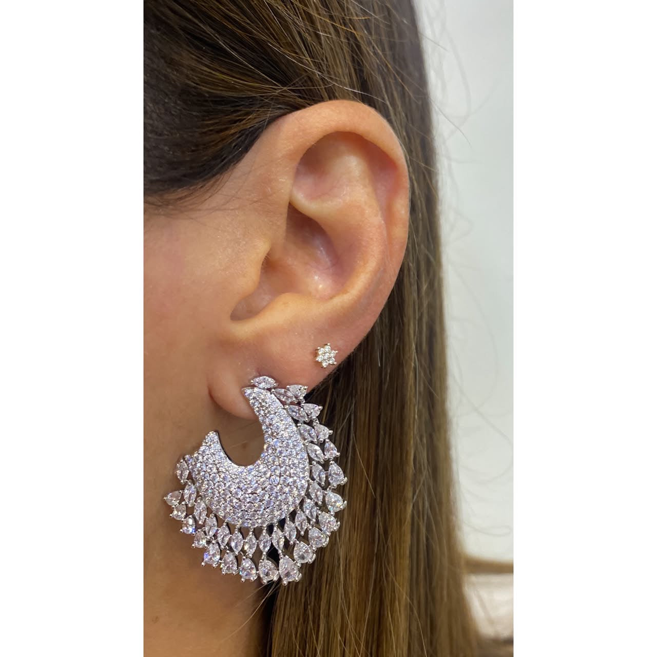 Aretes OKUN Plateados