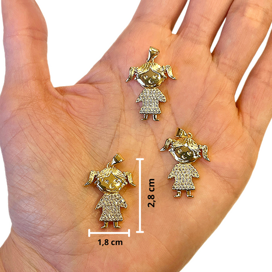 Dije Niña Dorado 👧🏻 (1,8cm*2,8cm)