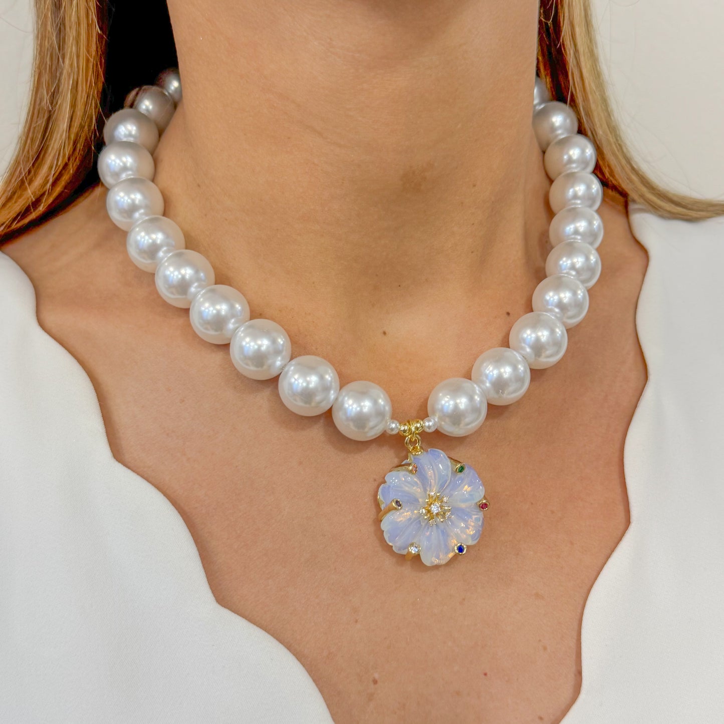 Collar UNKI Blanco