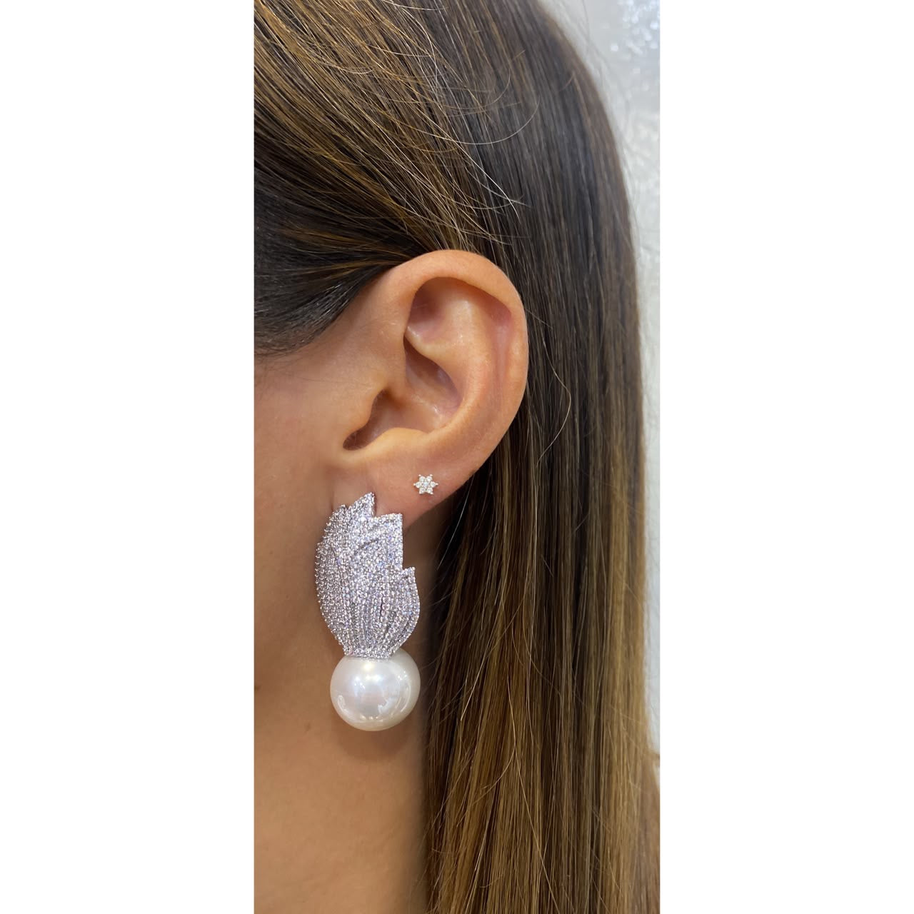Aretes GRAVU Plateados