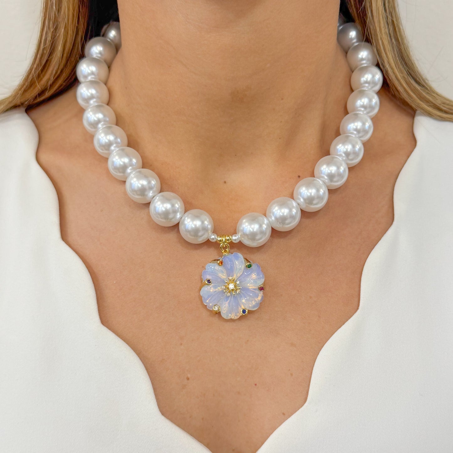 Collar UNKI Blanco