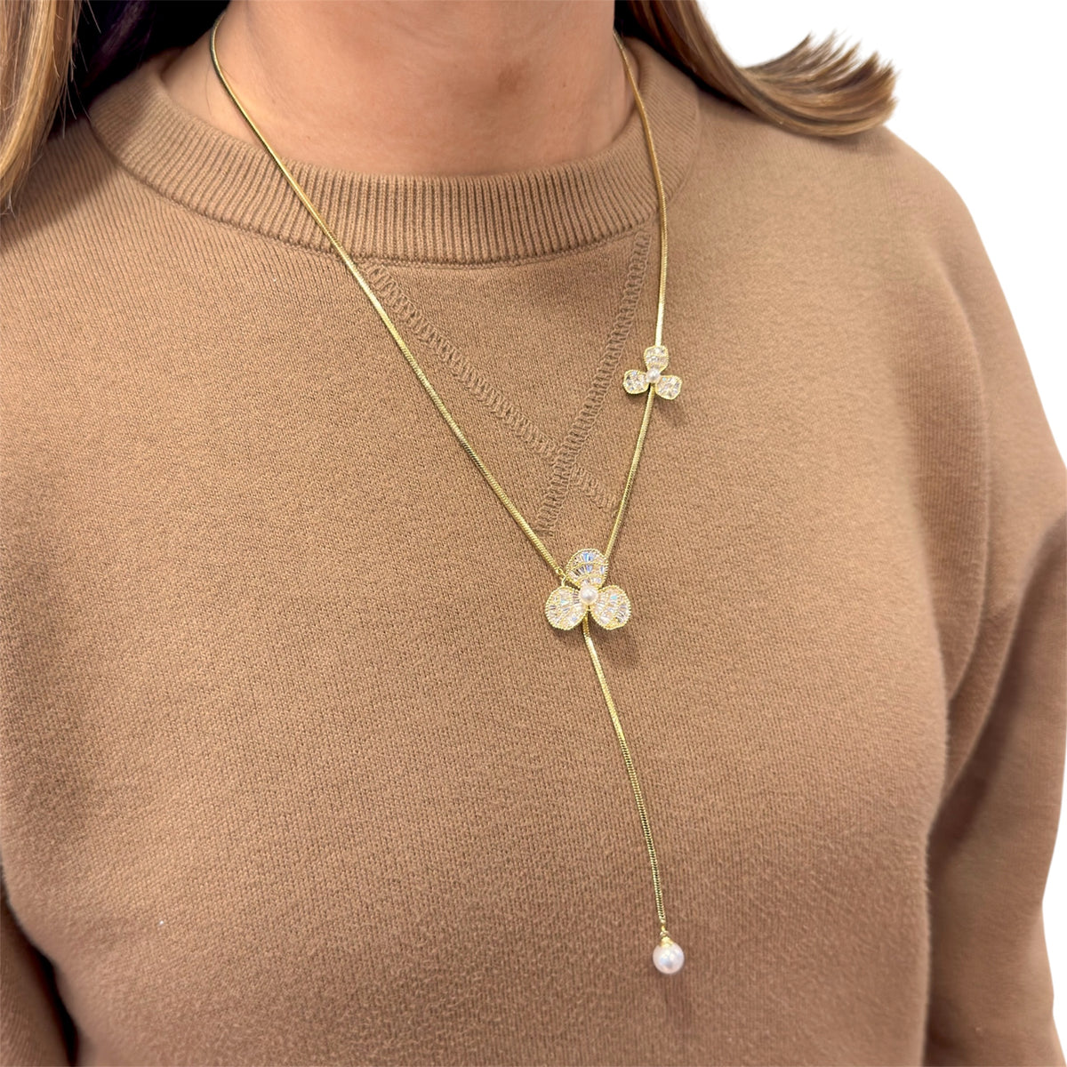 Collar Péndulo Ajustable JEXI Dorado