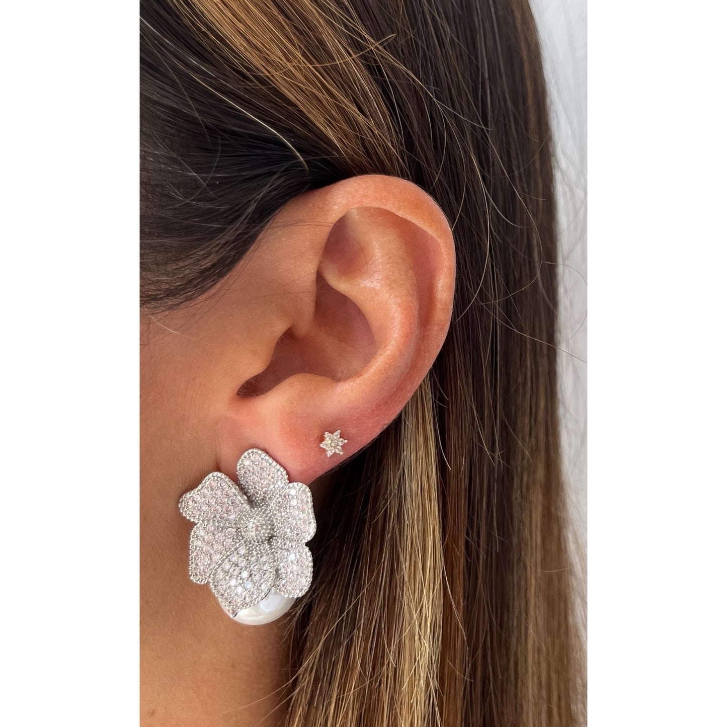 Aretes FIKA Plateado