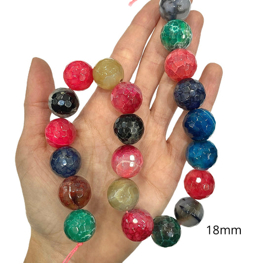Sarta Agata Multicolor 18mm