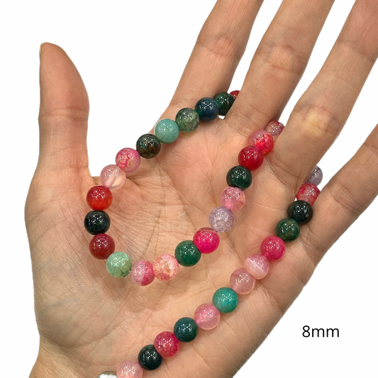 Sarta Agata Multicolor 8mm