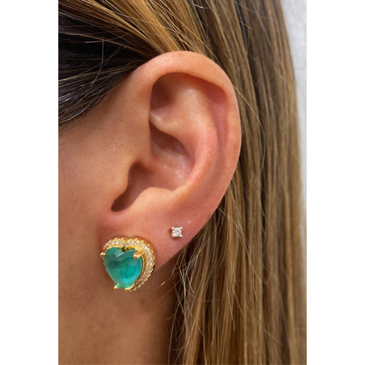 Aretes LIKTO Aguamarina
