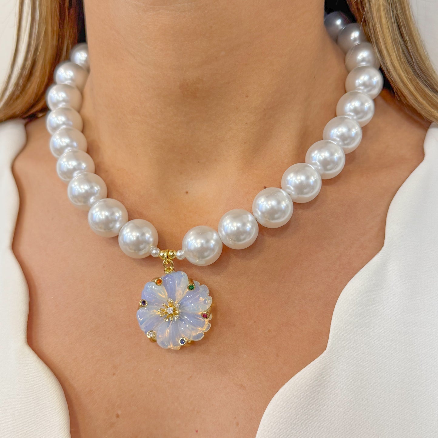 Collar UNKI Blanco