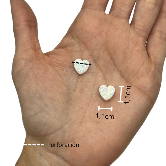 Opalo Corazón Blanco 🤍