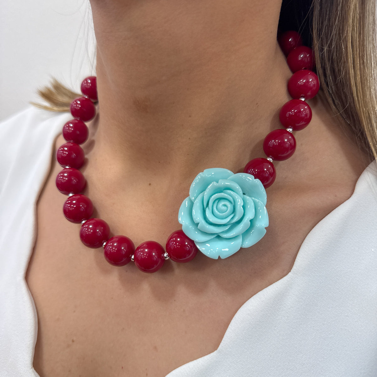 Collar ROCIT Rojo-Turquesa