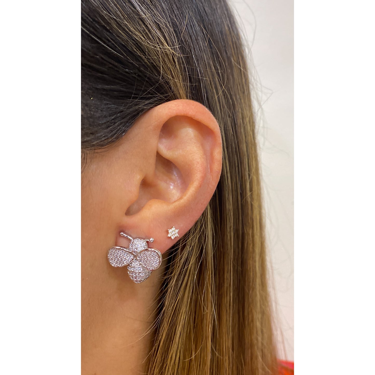 Aretes BANU Plateado