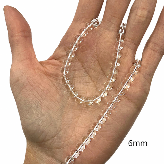 Sarta Cuarzo Cristal 6mm