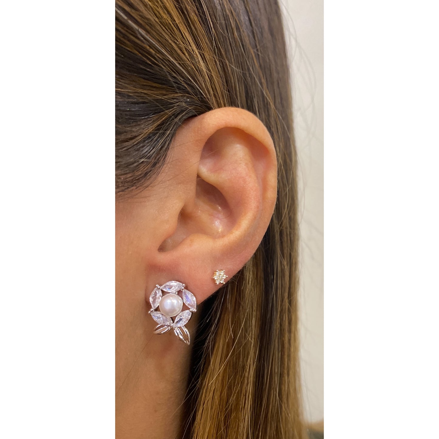 Aretes VIRA Plateado