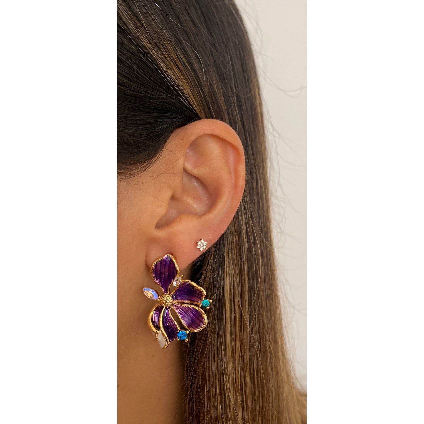 Aretes SANIZU Morado