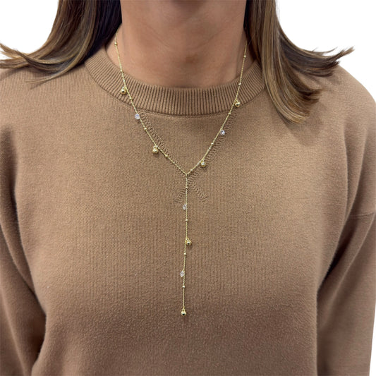 Collar Péndulo Ajustable JEXI Dorado