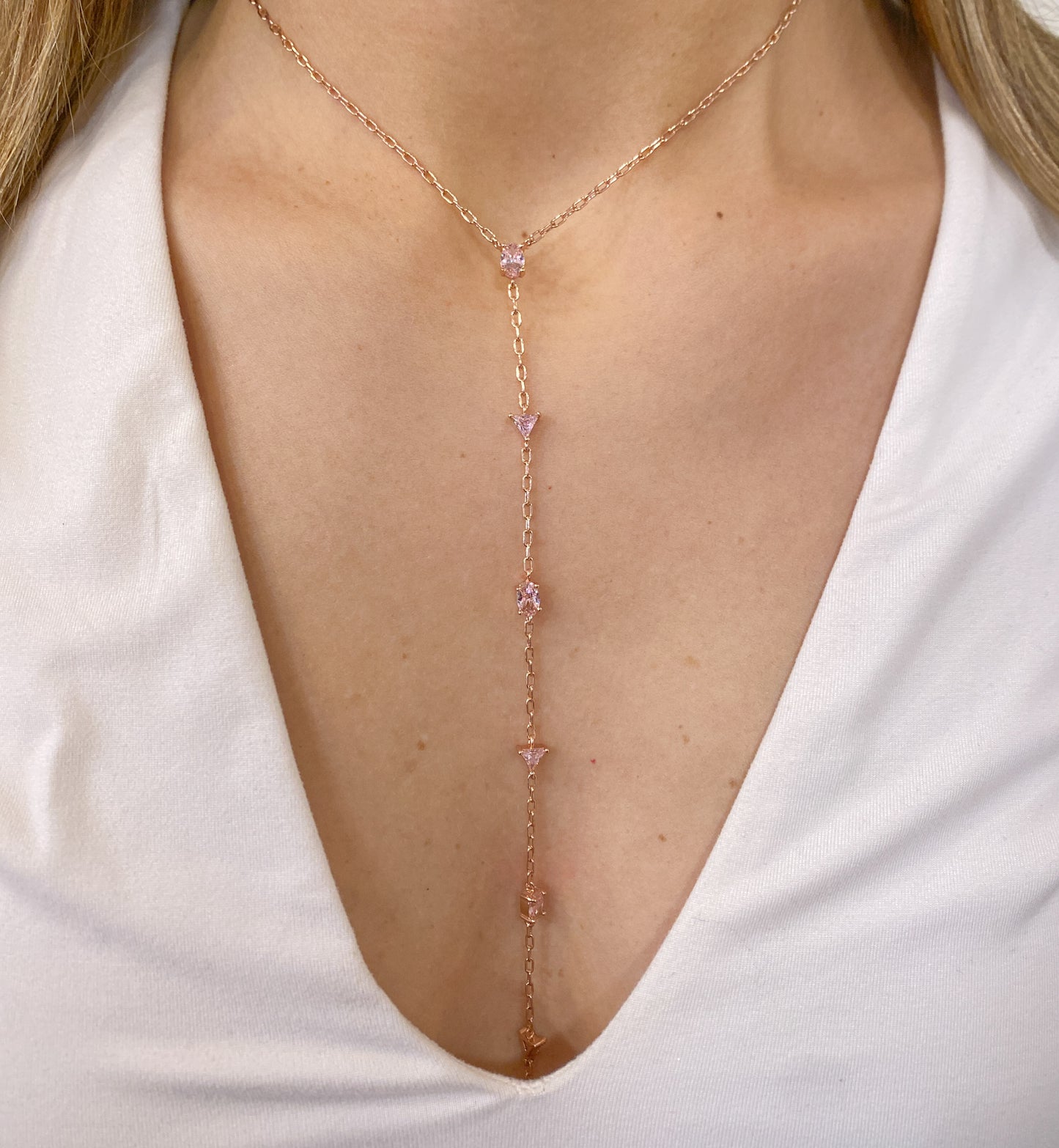 Collar Péndulo SUKIL Oro Rosa-Rosa