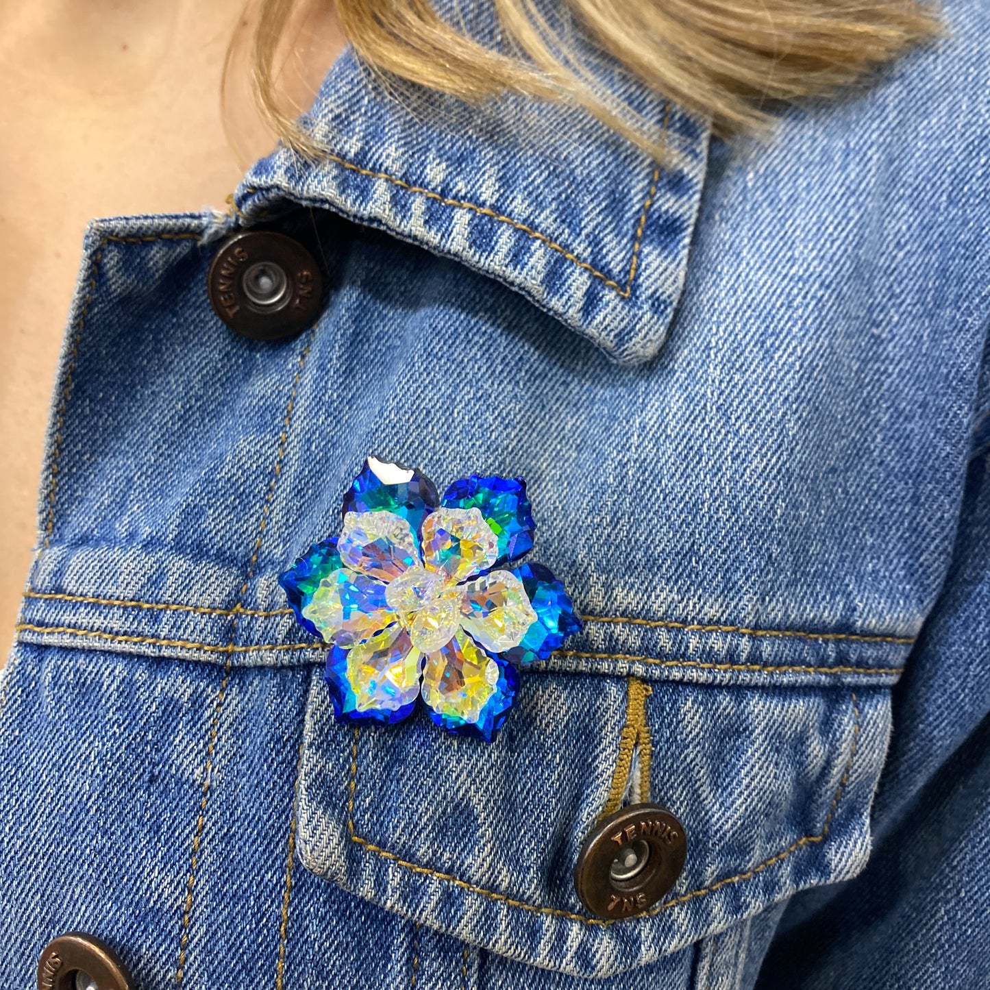Prendedor DIKAN Azul-Tornasol