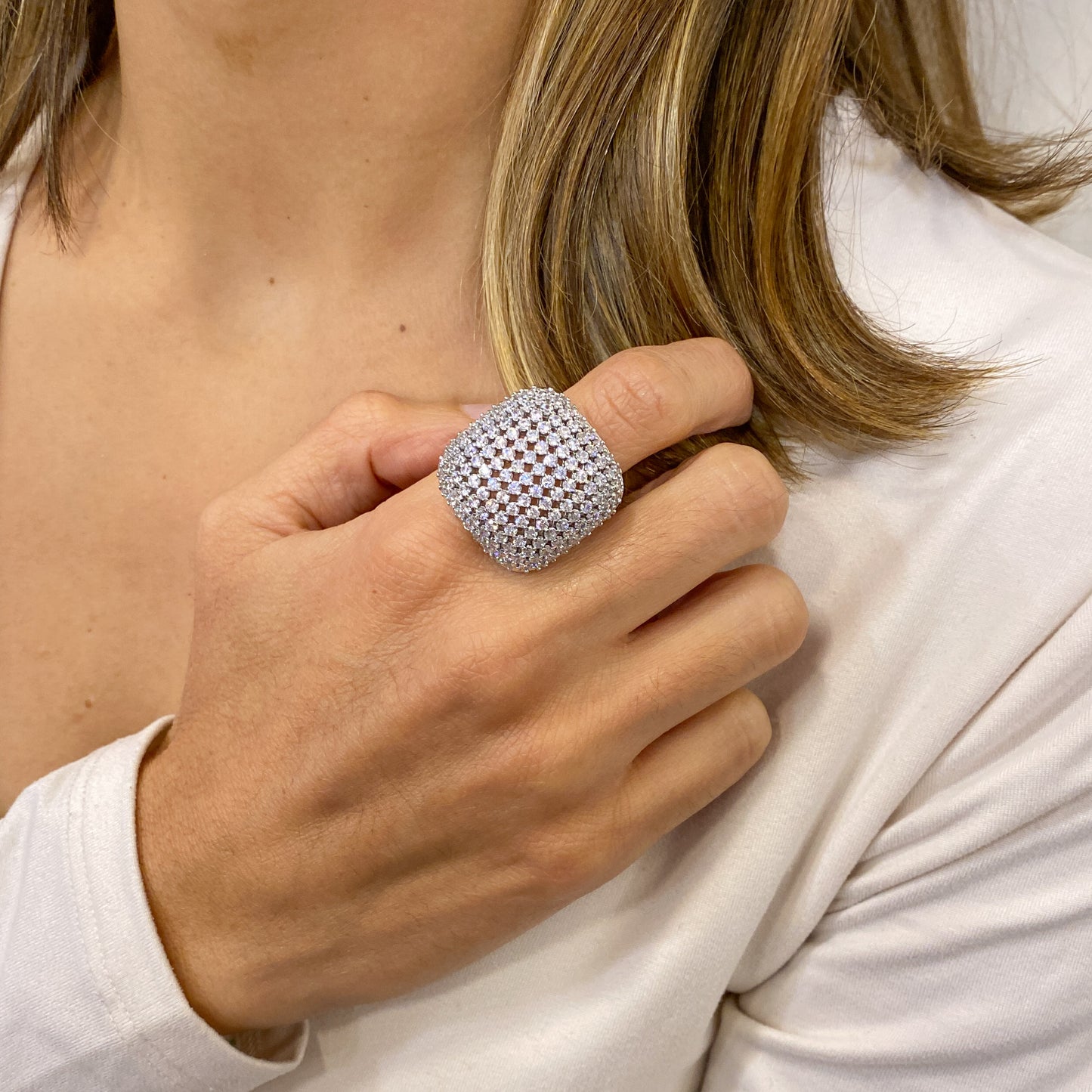 Anillo CUVAR Plateado (Talla 7)