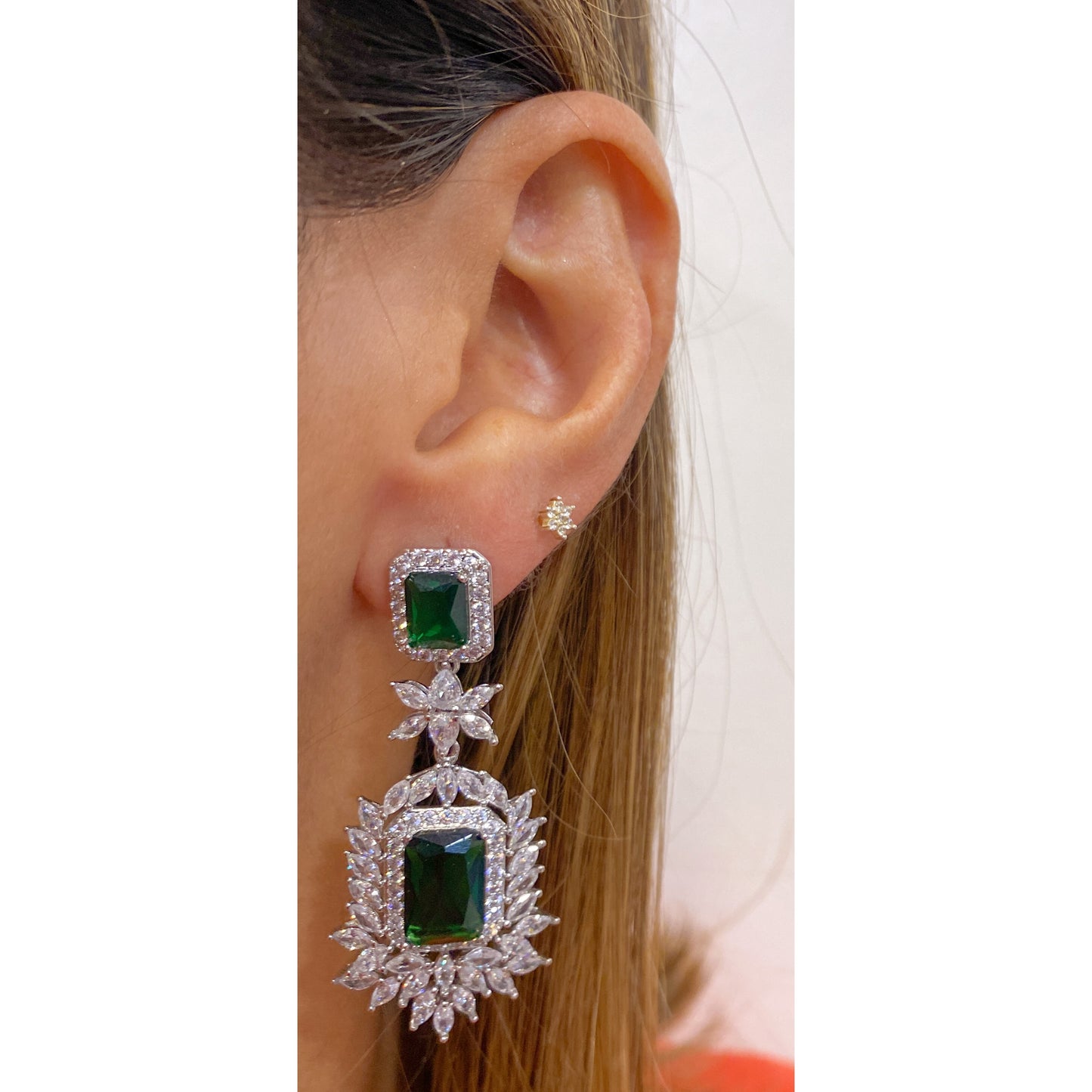 Aretes FARYN Color Esmeralda