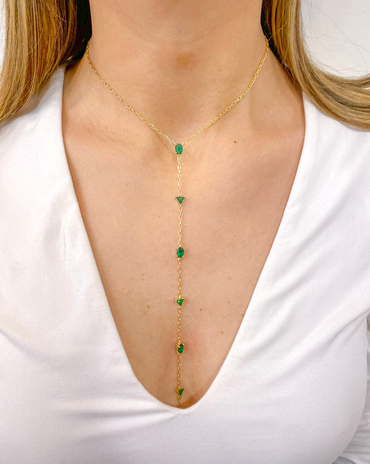Collar Péndulo SUKIL Dorado-Verde