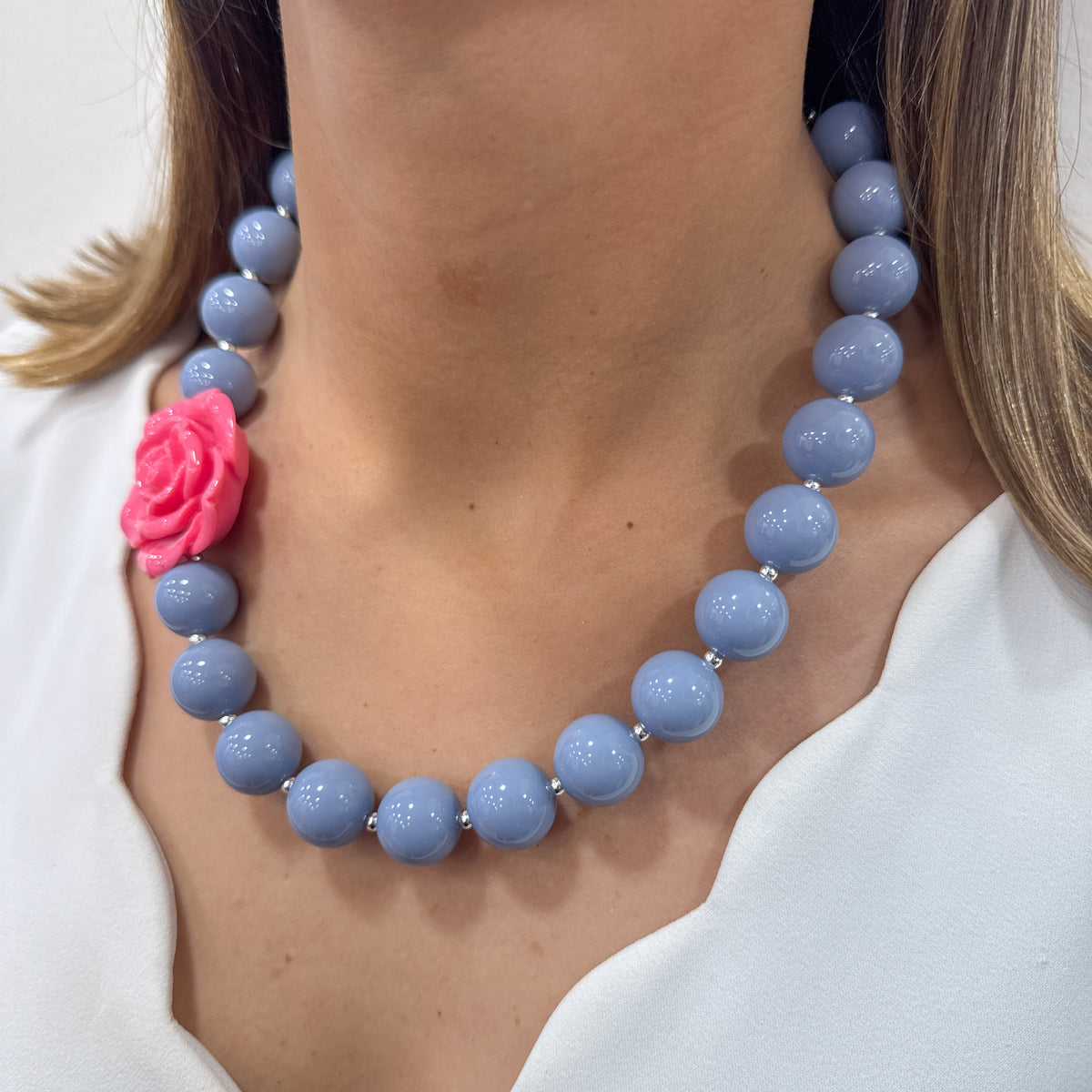 Collar ROCIT Gris-Salmón