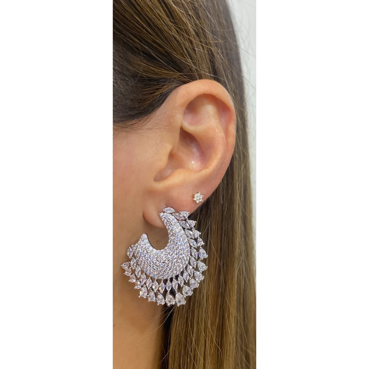Aretes OKUN Plateados