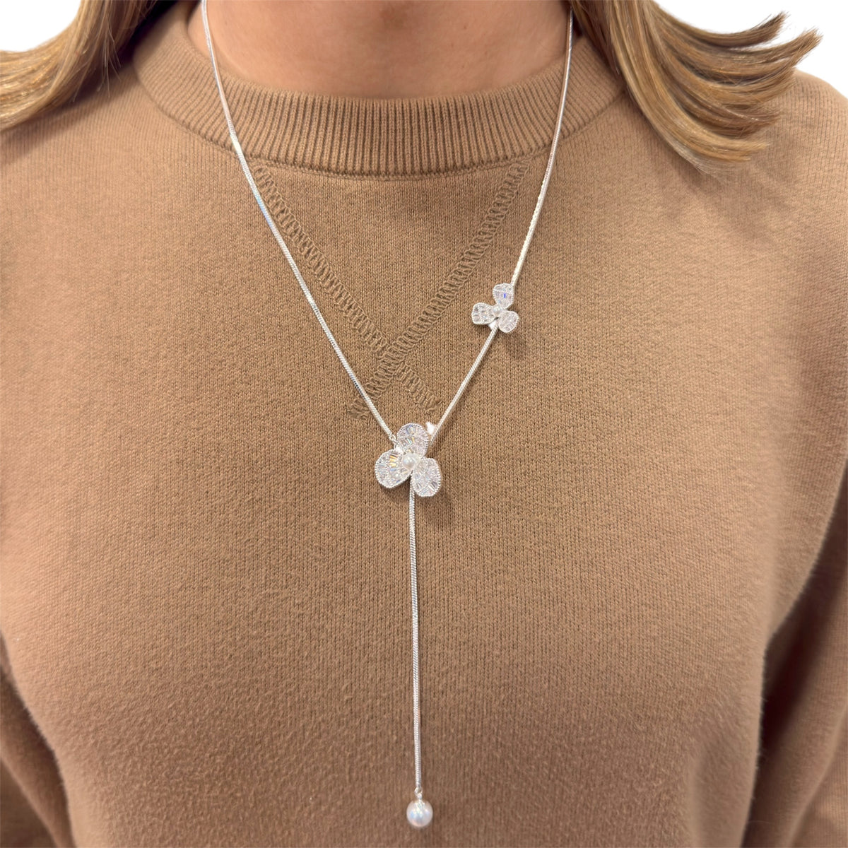Collar Péndulo Ajustable JEXI Plateado
