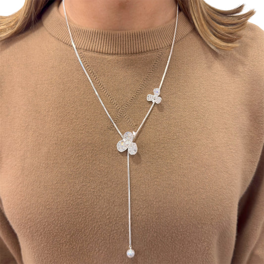 Collar Péndulo Ajustable JEXI Plateado