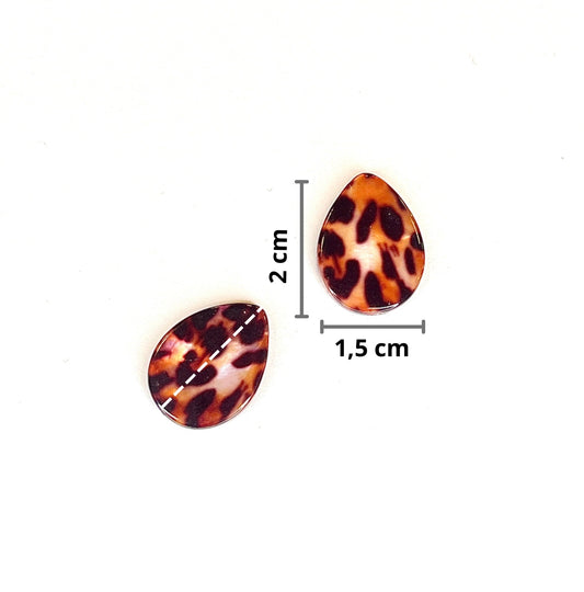 Acrílico Gota Animal Print Leopardo 🐆 - OparinaAcrílico Gota Animal Print Leopardo 🐆PiedrasOparinaOparinaUnidad