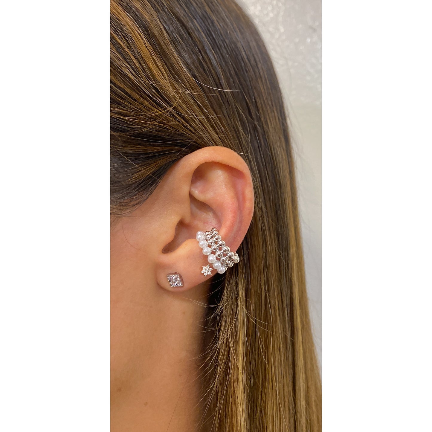Earcuff MOKUN Plateado