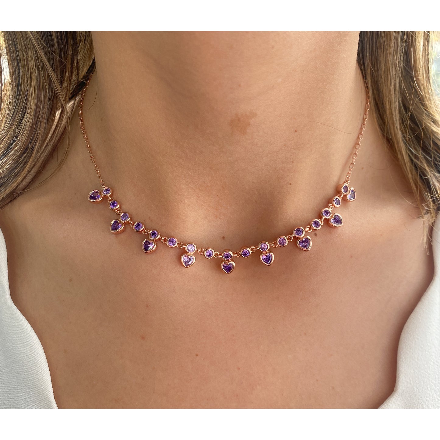 Collar DOVONA Lila / Rose Gold