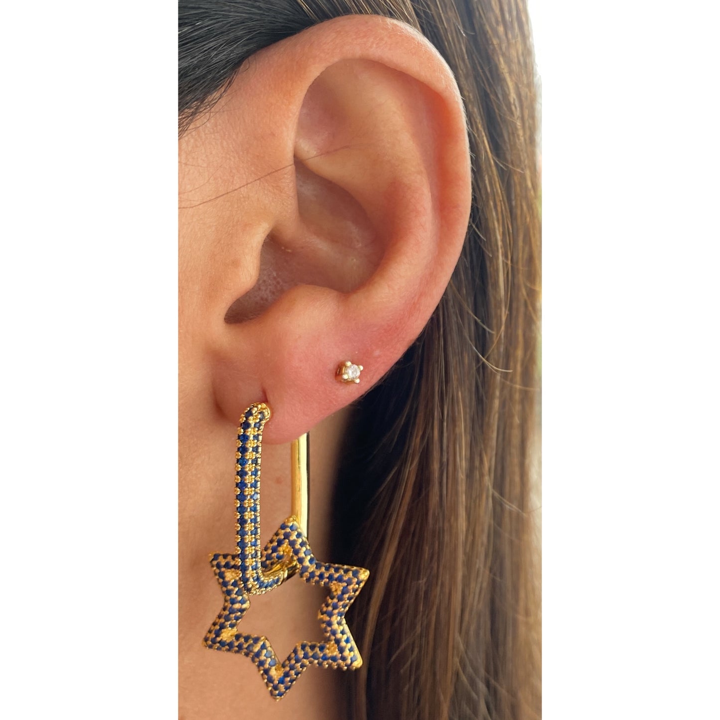 Aretes FRONGE Azul