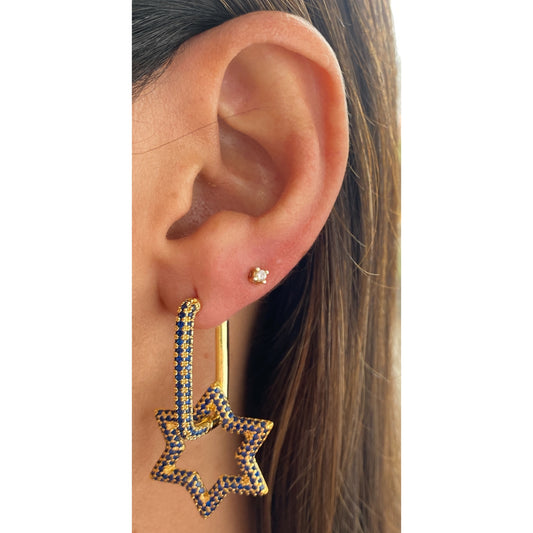 Aretes FRONGE Azul